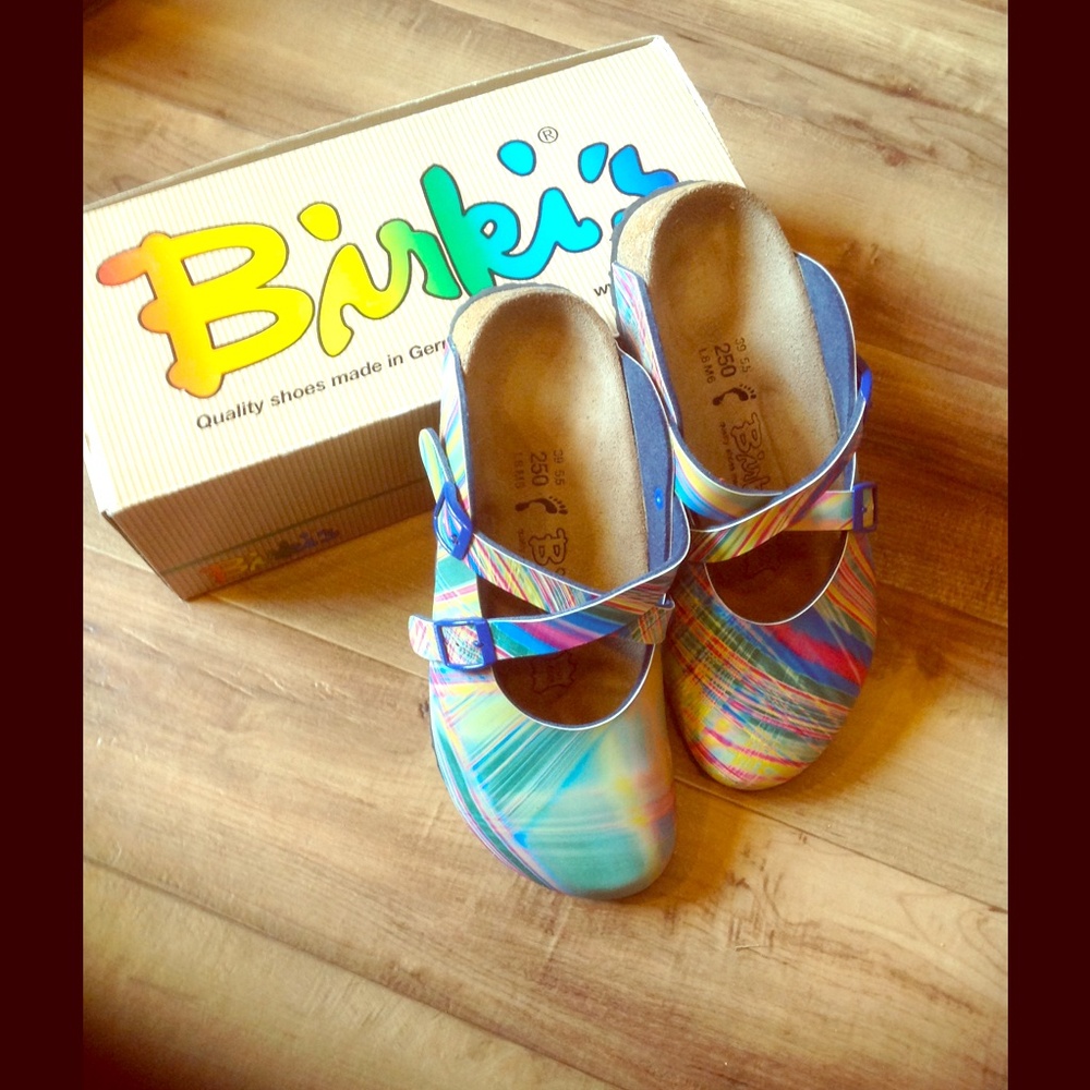 *NIB* Birki's by Birkenstock!! Multicolor Shoes!!
